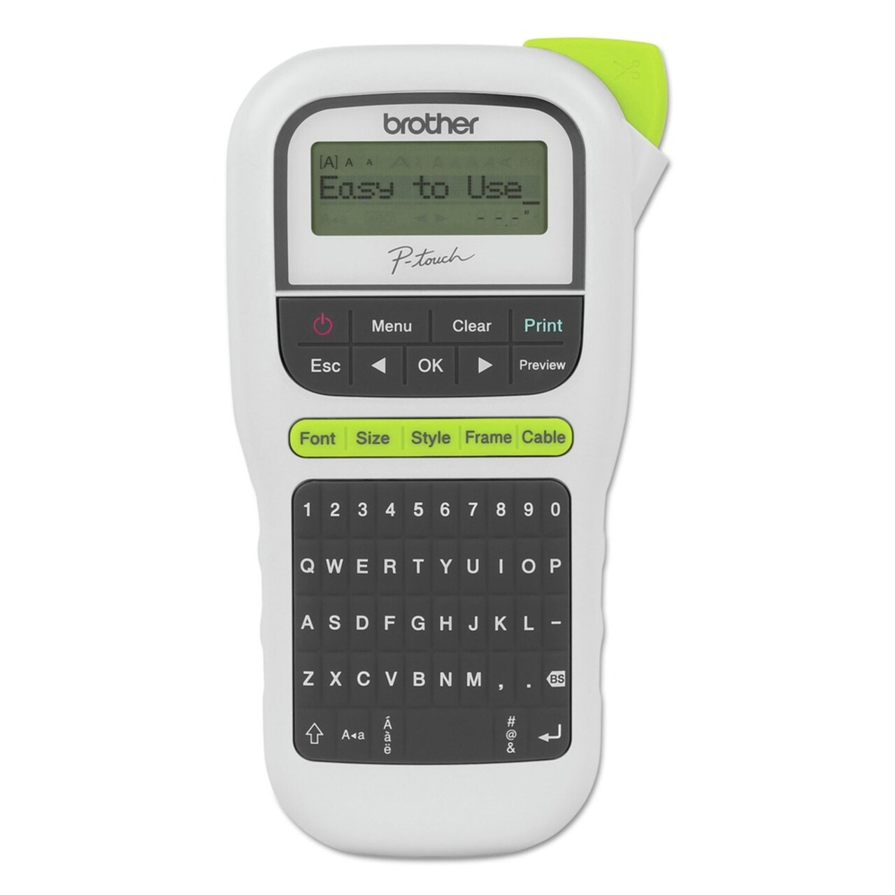 Brother P-Touch PT-H110 4.5 in. x 6.13 in. x 2.5 in. 2 Lines Easy Portable Label Maker